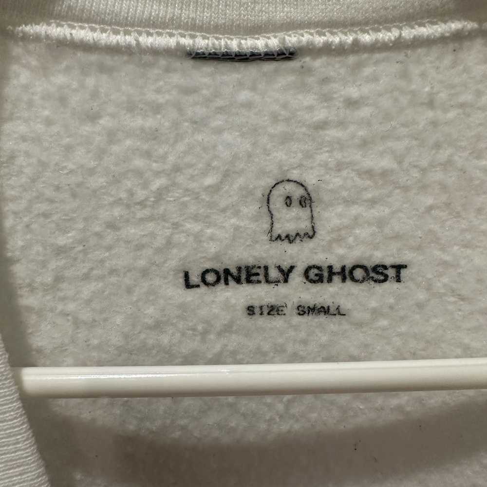 Lonely Ghost White Fleece Top - Picture 3 of 4
